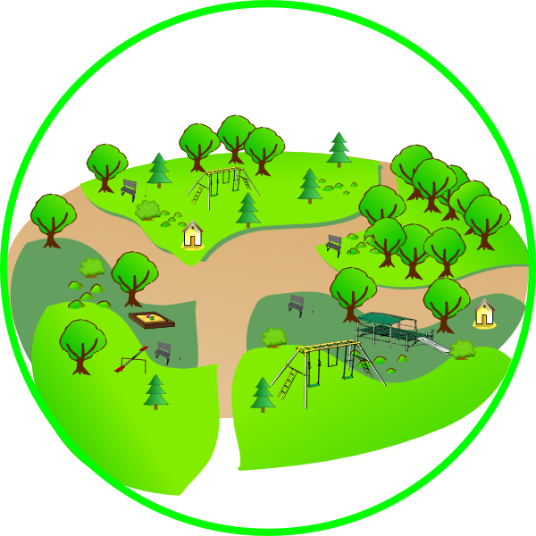 600x600 Park Clip Art