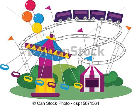 450x362 Super Idea Amusement Park Clipart Illustration Of An Isolated