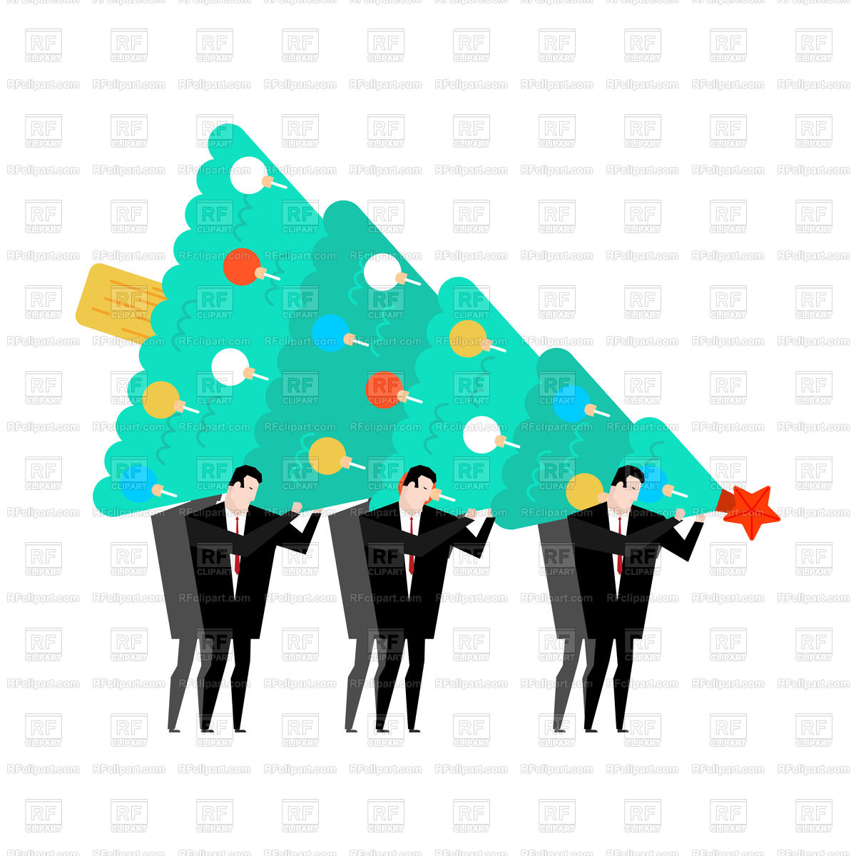 1200x1200 New Year's Corporate Party Royalty Free Vector Clip Art Image