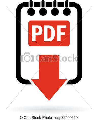 385x470 Pdf Document Download Icon Isolated On White Background Vector