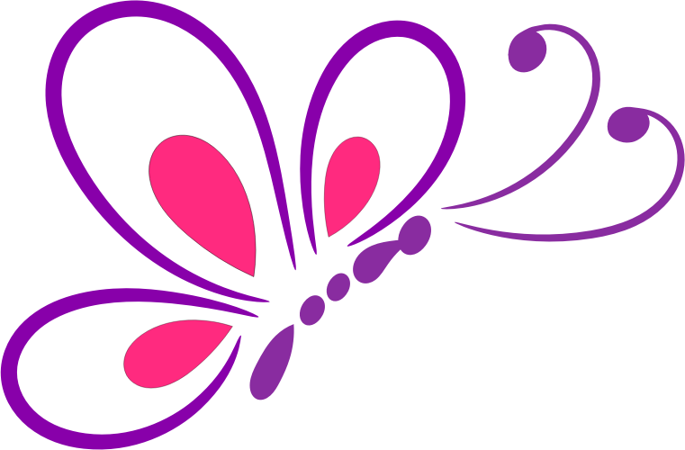 761x500 Butterfly Clipart Line Art