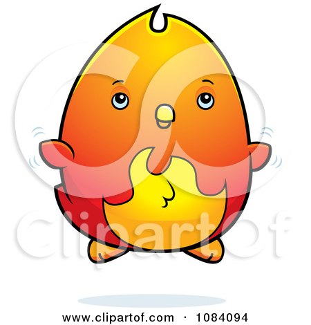 450x470 Clipart Chubby Phoenix Chick Flying
