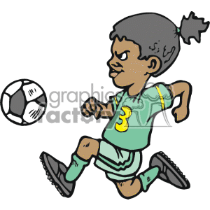 300x300 Playing Soccer Clip Art