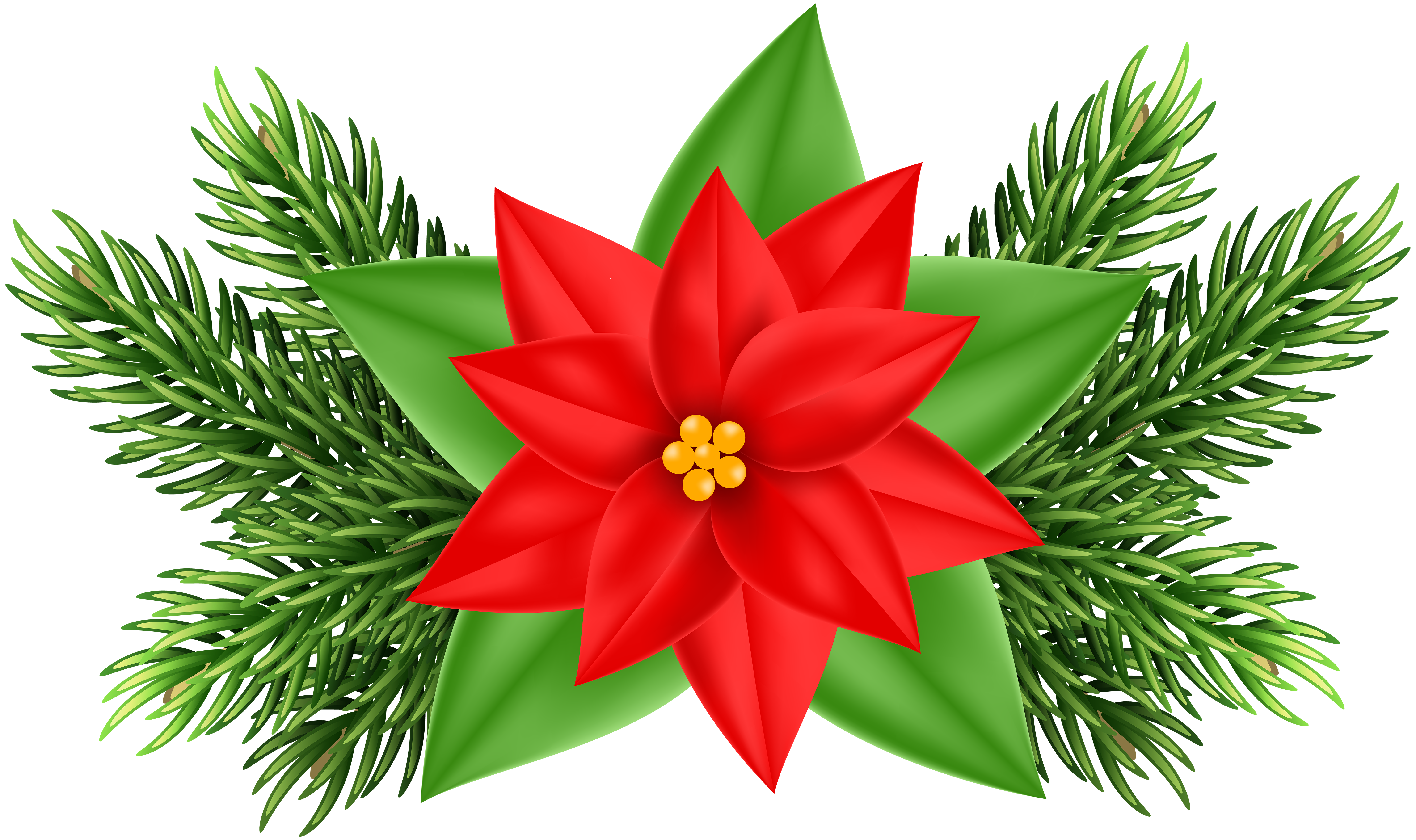 6000x3560 Christmas Poinsettia Deco Png Clip Art Imageu200b Gallery