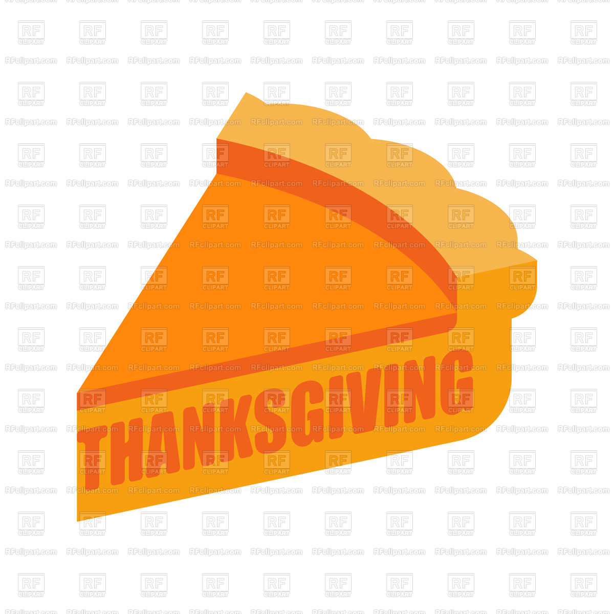 1200x1200 Thanksgiving Piece Of Pumpkin Pie Royalty Free Vector Clip Art