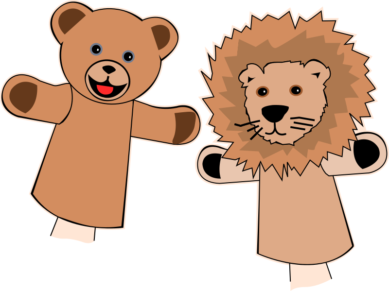 800x599 Free Clipart Puppets Dug