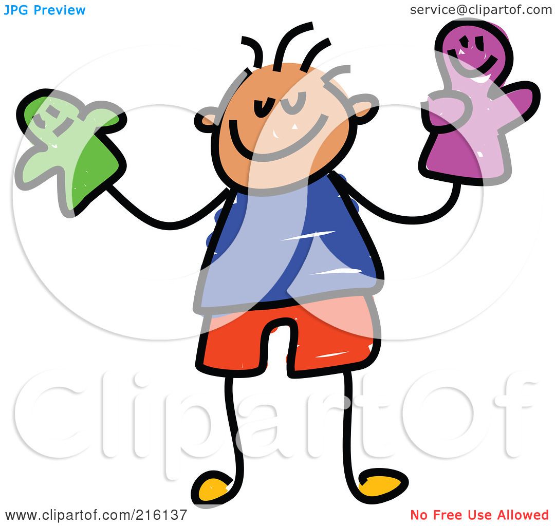 1080x1024 Royalty Free (Rf) Clipart Illustration Of A Childs Sketch Of A Boy