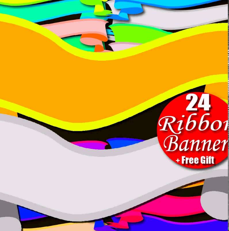 796x800 Digital Clipart Ribbon Banner Amp Rainbow Border Frame Tag