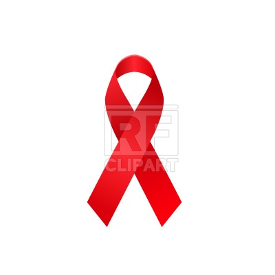 400x400 Aids Awareness Ribbon Royalty Free Vector Clip Art Image