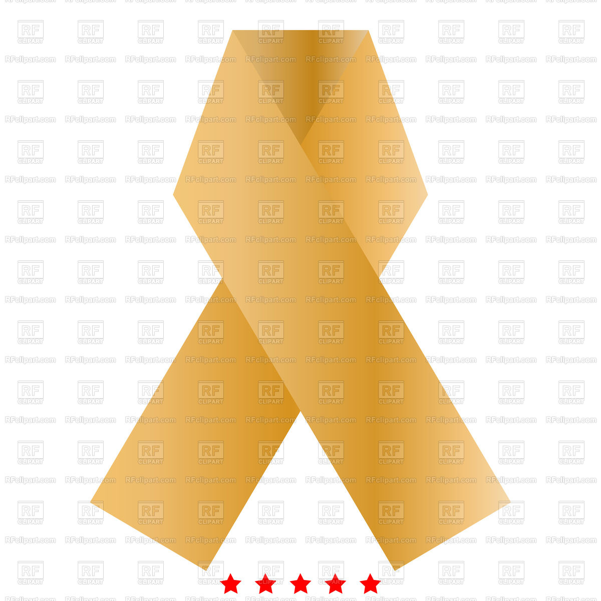 1200x1200 Ribbon Icon Simple Style Royalty Free Vector Clip Art Image
