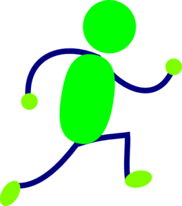 264x298 Green Runner Clip Art