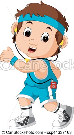 257x470 Illustration Of Runner Man Cartoon Clip Art Vector