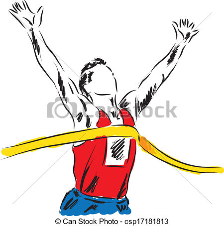 450x454 Runner Finish Line Clipart