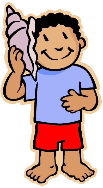 395x718 Kids At The Beach Clipart