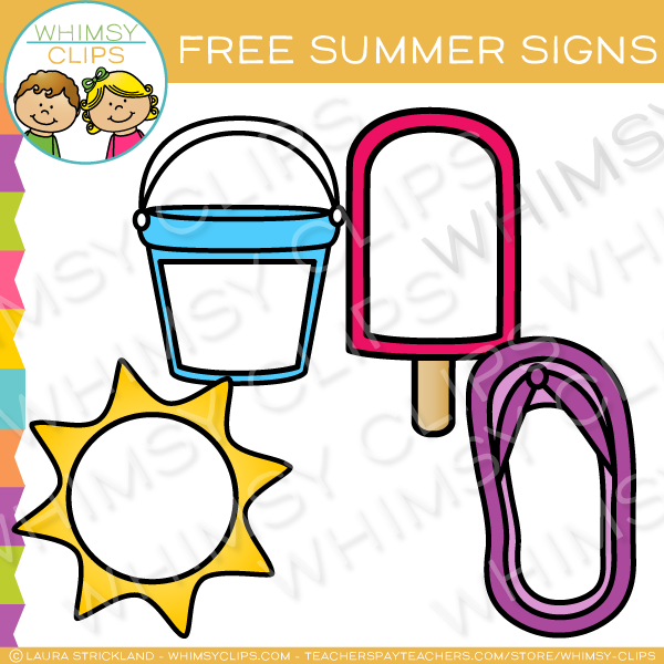 600x600 Free Blank Summer Signs Clip Art , Images Amp Illustrations Whimsy