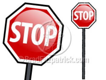 350x263 Cartoon Stop Sign Clip Art