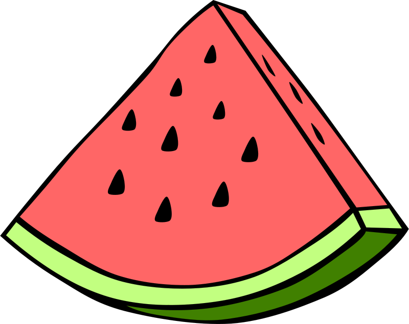800x635 Free Clipart Simple Fruit Watermelon Gerald G