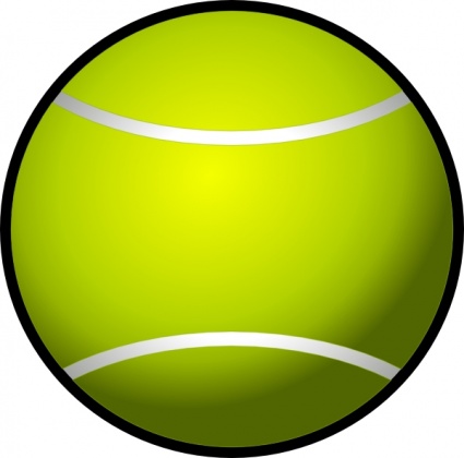 425x420 Free Download Of Simple Tennis Ball Clip Art Vector Graphic