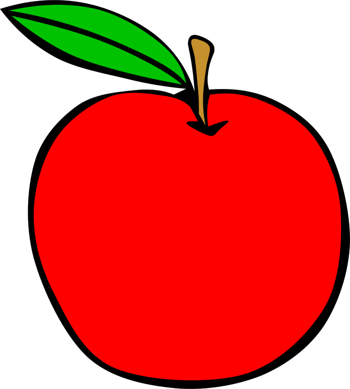 721x800 Simple Fruit Apple By Gerald G