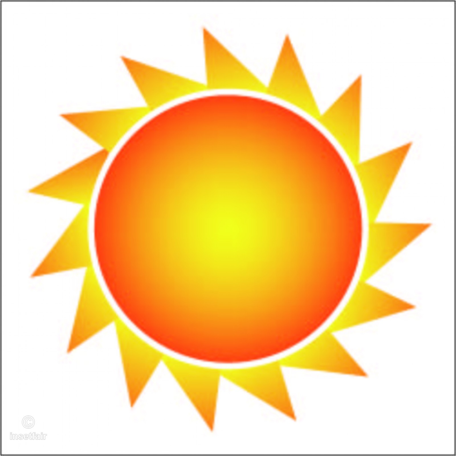 1600x1600 Sun Simple Vector Clip Art