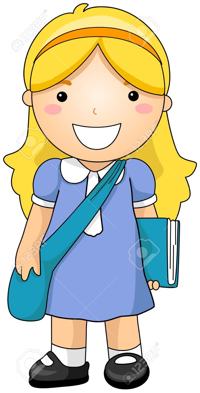 660x1300 Pretty Girl Student Clipart