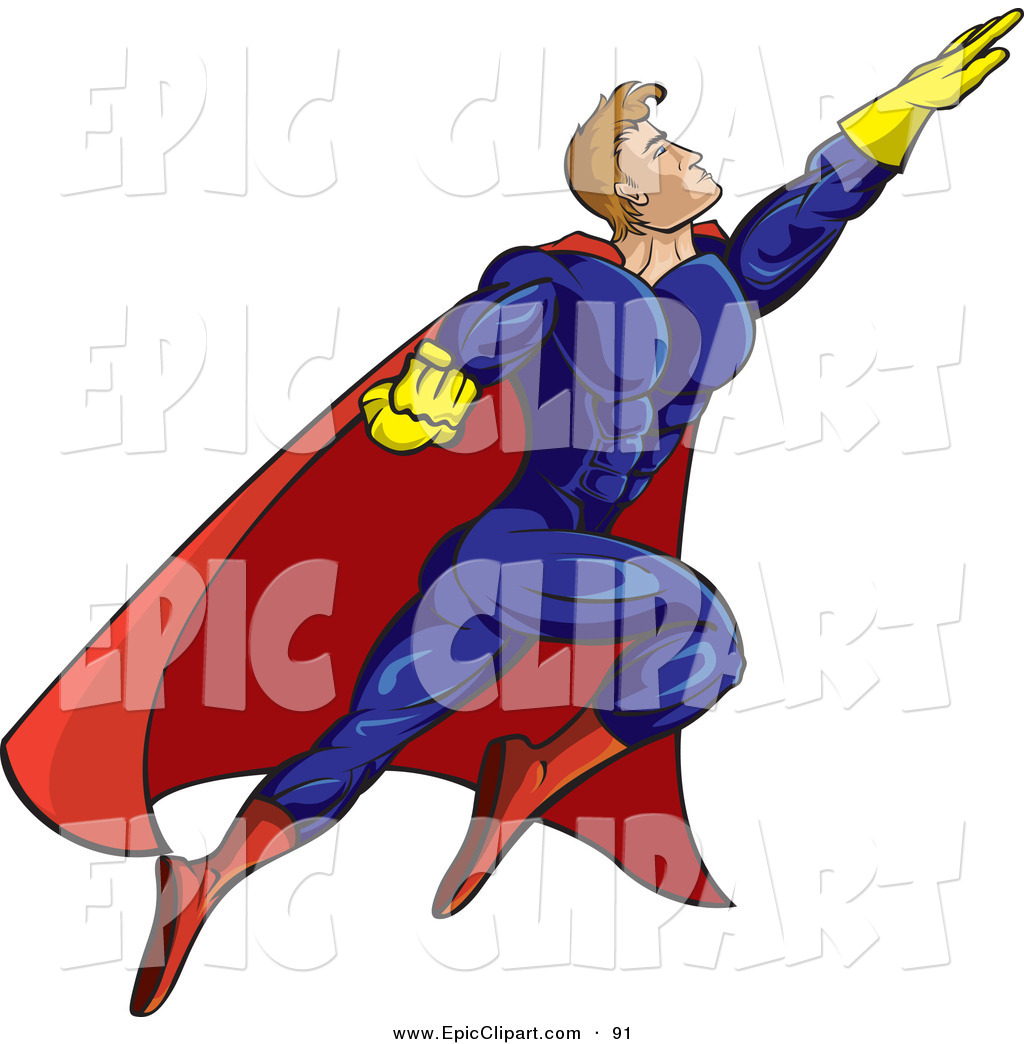 1024x1044 Vector Cliprt Of Strong Flying Male Super Hero Person In