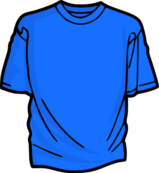 546x595 Azure T Shirt Clip Art