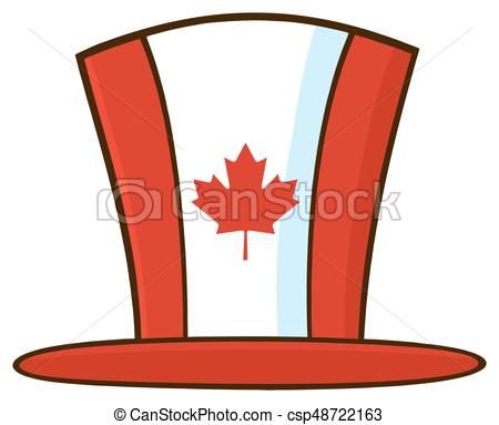 450x383 Canadian Maple Leaf Top Hat Line Cartoon Drawing . Clip Art
