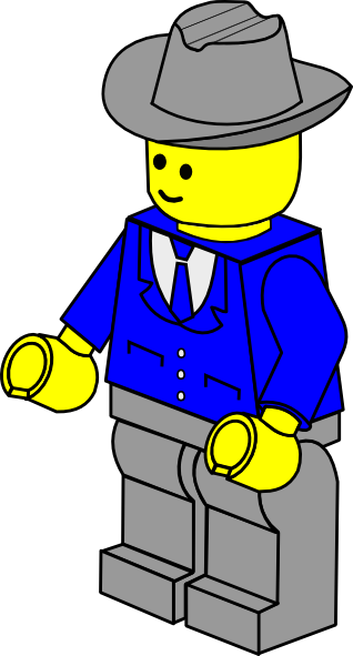318x591 Lego Town Businessman Clip Art Free Vector 4vector