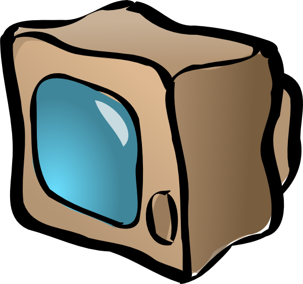 600x563 Retro Brown Tv Png, Svg Clip Art For Web