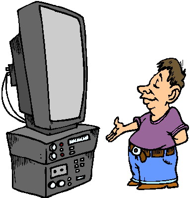 383x401 Television Clip Art 3