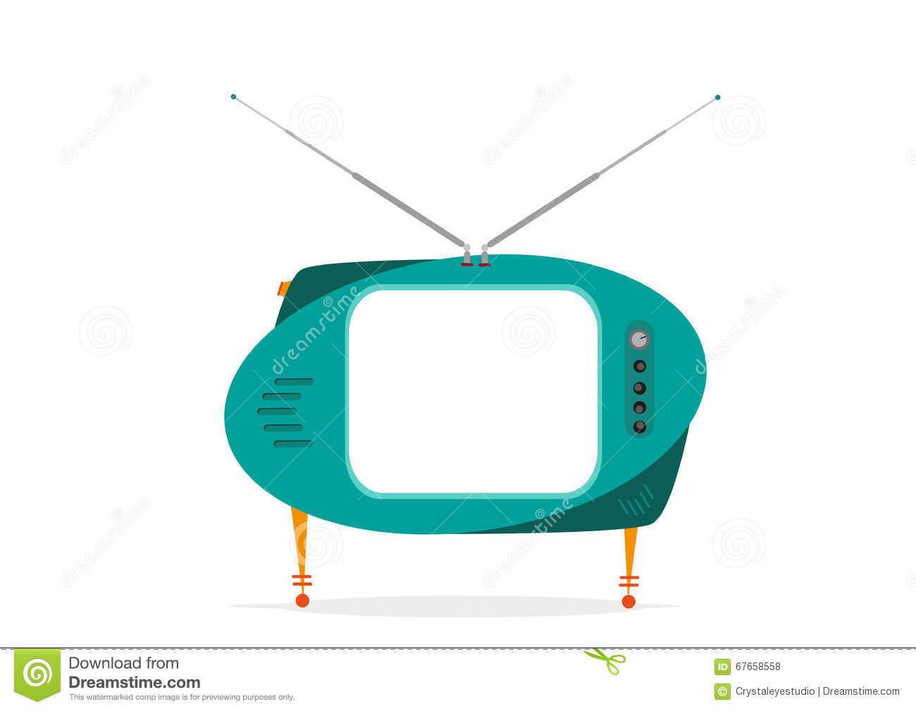 1300x1009 Green Clipart Television