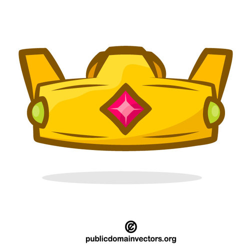 500x500 Crown Cartoon Vector Clip Art Public Domain Vectors