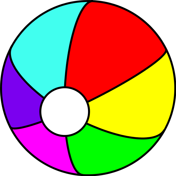 600x600 56 Free Beach Ball Clip Art