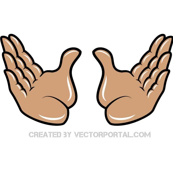 660x660 Open Hands Vector Clip Art