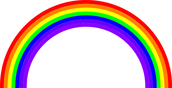 600x307 Rainbow Clip Art Free Vector 4vector