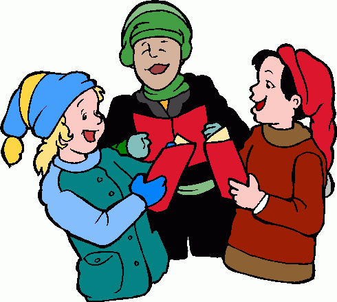 490x440 Victorian Christmas Carolers Clipart Happy Holidays!