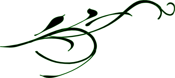 600x270 Green Swirl Vine Clip Art Vector Free Clipart