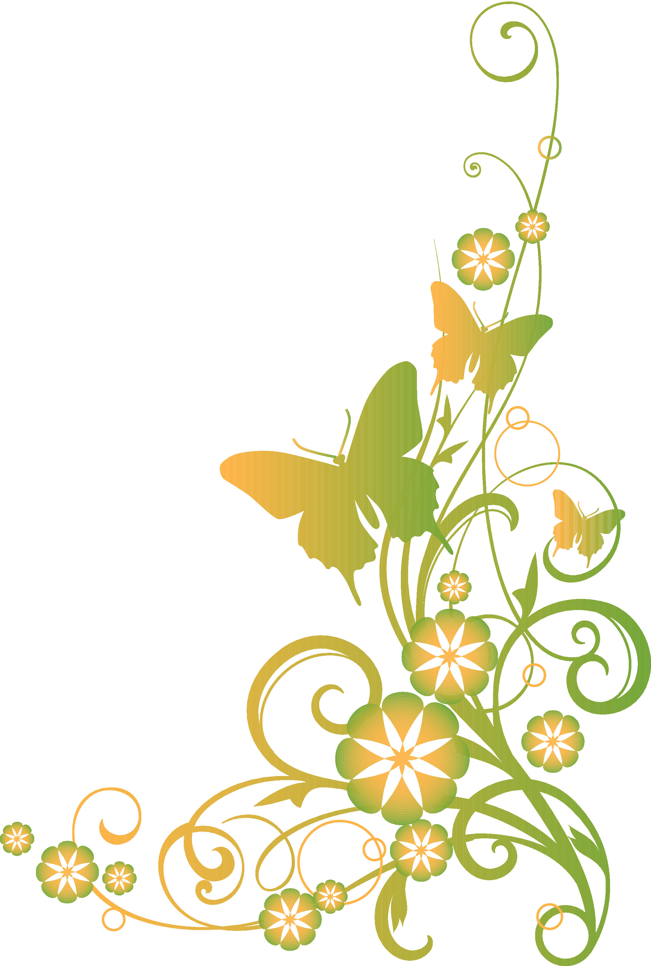 2225x3300 Religious Clip Art Vines And Butterflies Christian Clipart
