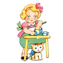 210x210 Free Vintage Clip Art Tag Set Girls Clips, Clip Art And Vintage