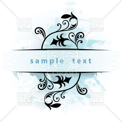 400x400 Vintage Floral Ornament Royalty Free Vector Clip Art Image