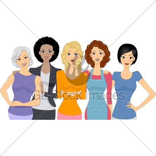 500x500 Free Diversity Professional Women Clip Art