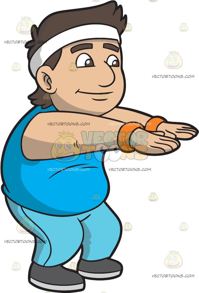 697x1024 Headband Clipart Exercise Man