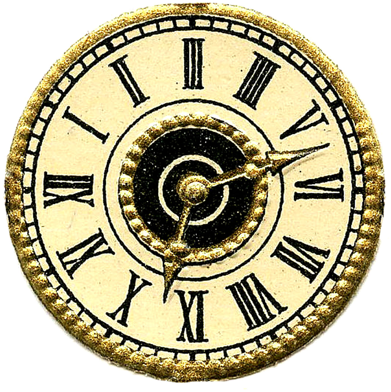 1350x1352 Antique Clock Face Clip Art