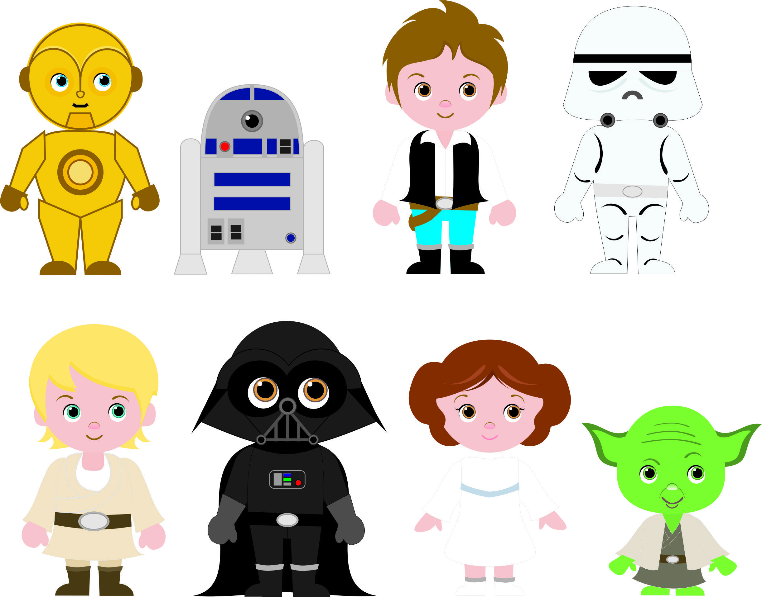 2444x1917 Breathtaking Star Wars Clip Art Free 10 Party Printable Cupcake