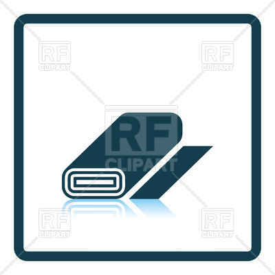 400x400 Tailor Cloth Roll Icon Royalty Free Vector Clip Art Image