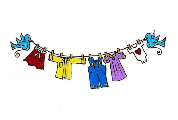 592x400 Uniform Clipart Clothes Line