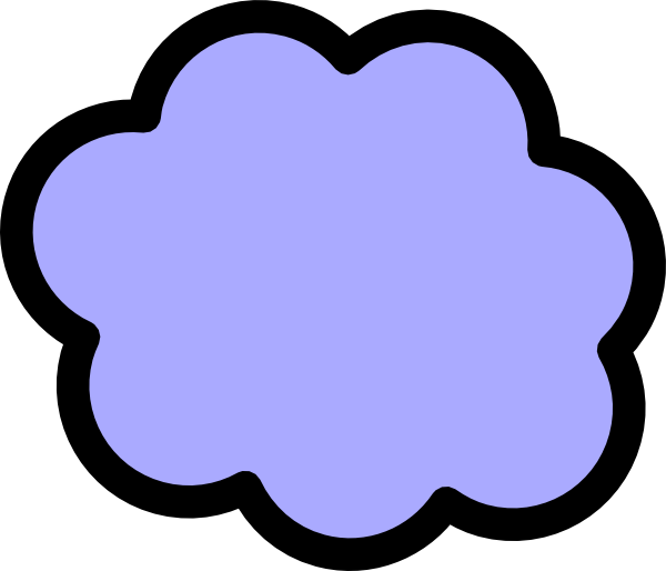 600x514 Light Blue Cloud Clip Art