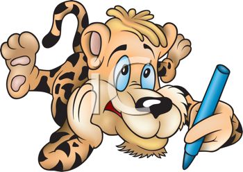 350x248 Leopard Clipart Ocelot