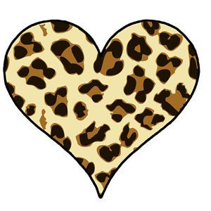 300x300 Collection Of Leopard Print Heart Clipart High Quality, Free